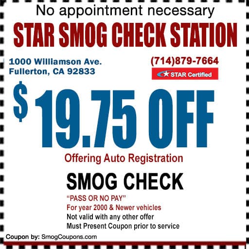 Smog Check Coupon